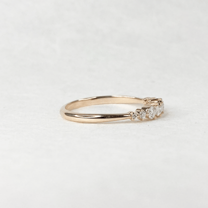 Small Straight Cluster Ring - Troupand Jewellery
