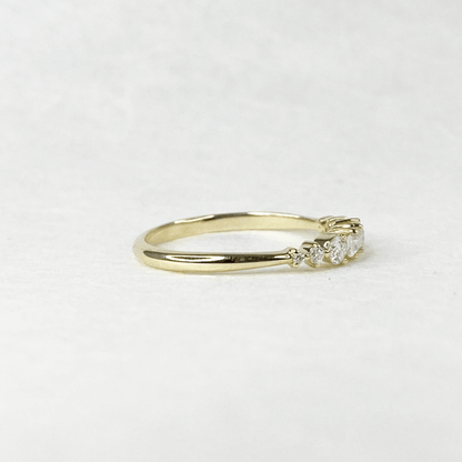 Small Straight Cluster Ring - Troupand Jewellery